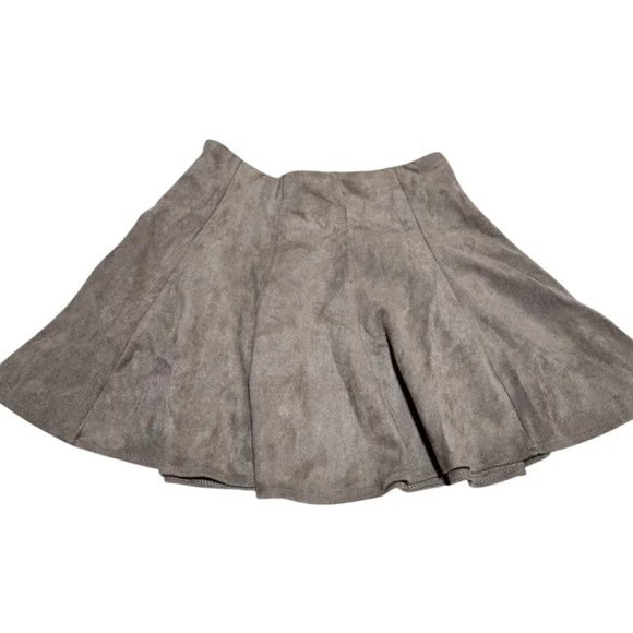 She+Sky faux swede leather skirt. Size S tan skirt. - Picture 1 of 6